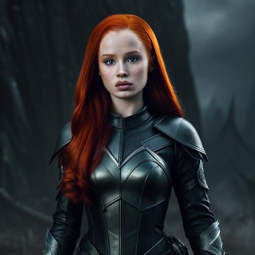 Elf Warrior in Leather Armor, Hyperrealistic Rendering