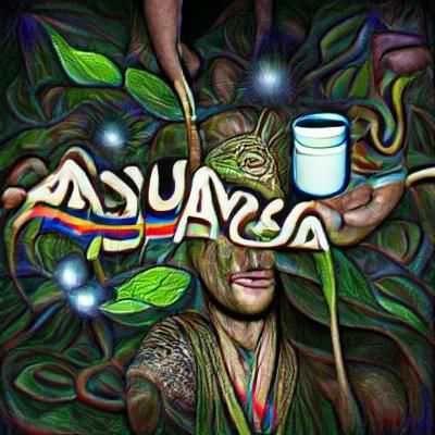 Psychedelic Ayahuasca Dreamscape: Abstract Visual Journey