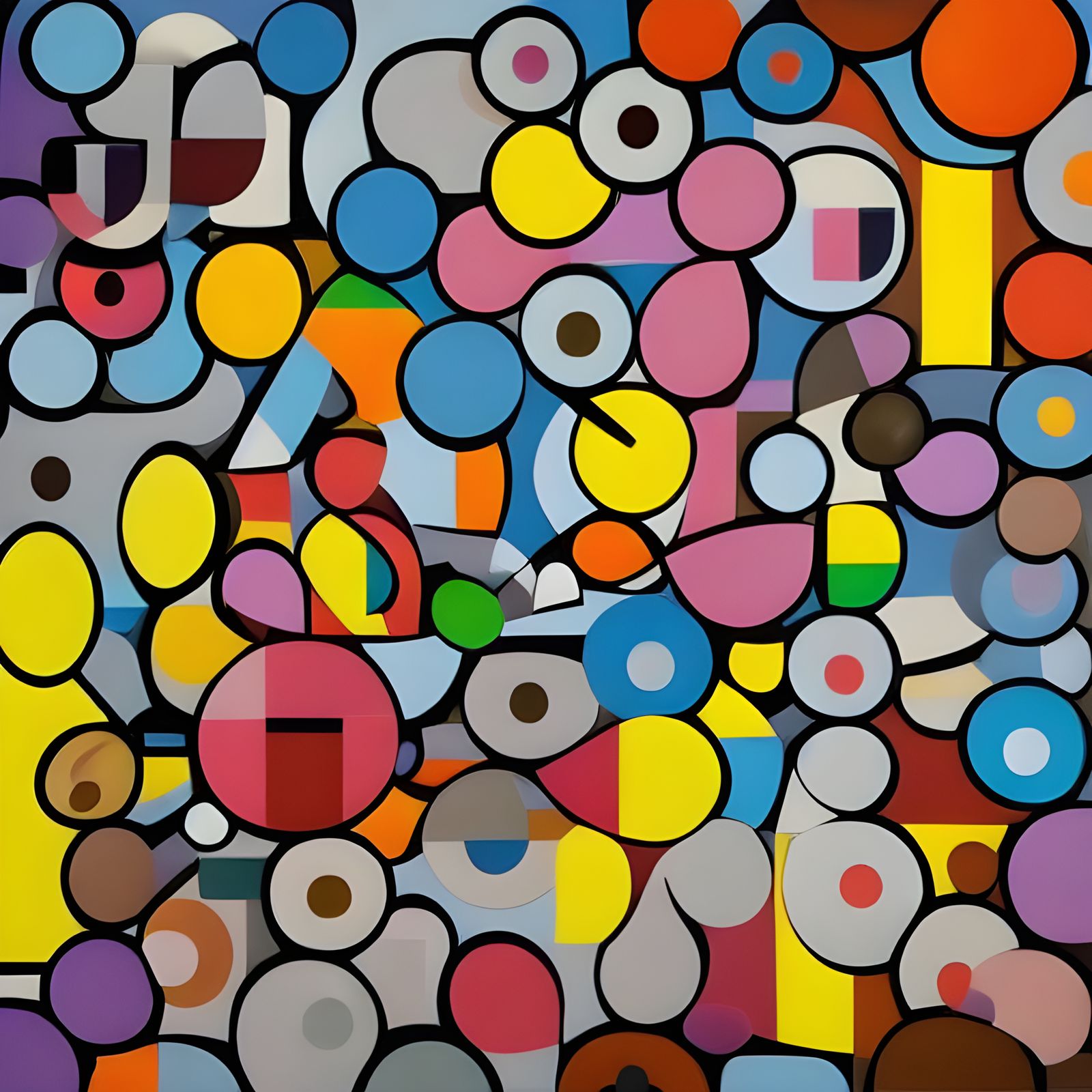 Futuristic Mancala Game in Cubist Style