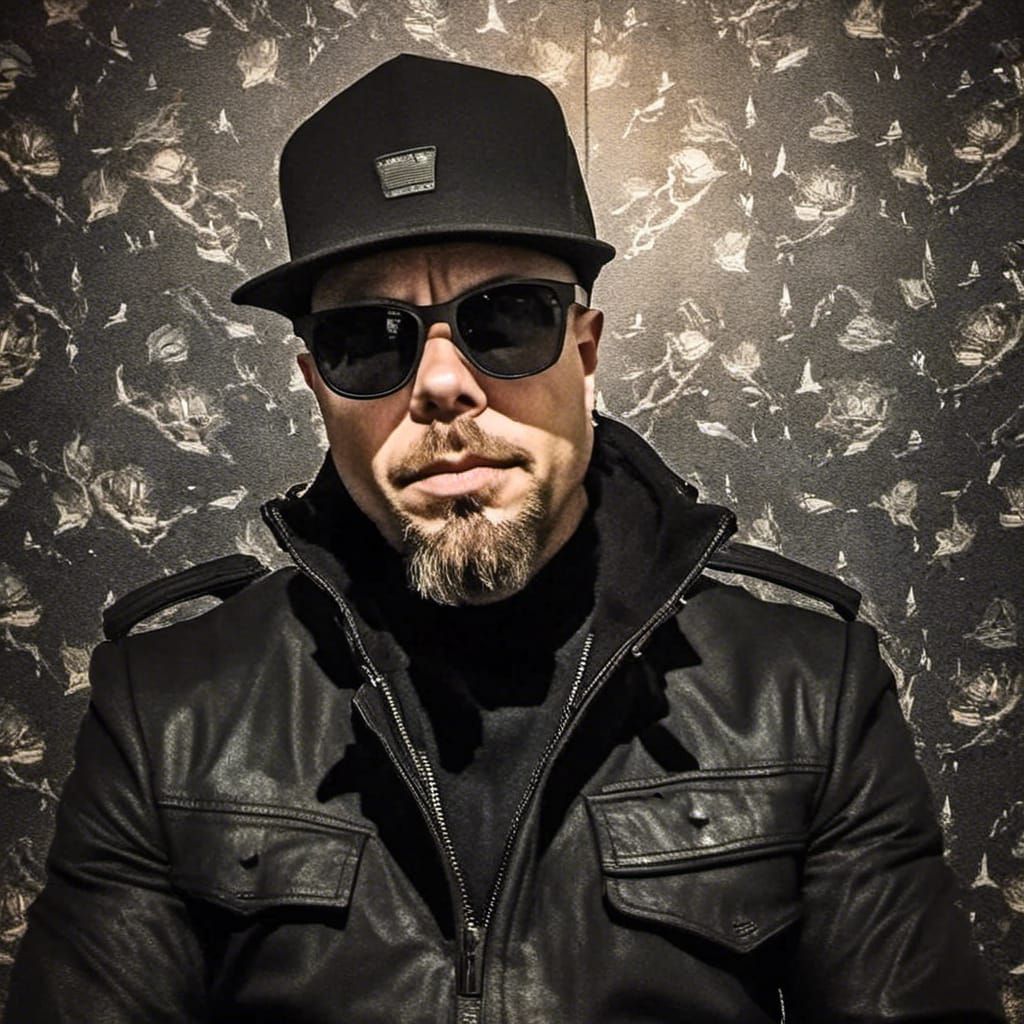 Powerful Black Metal God Portrait in Film Photography