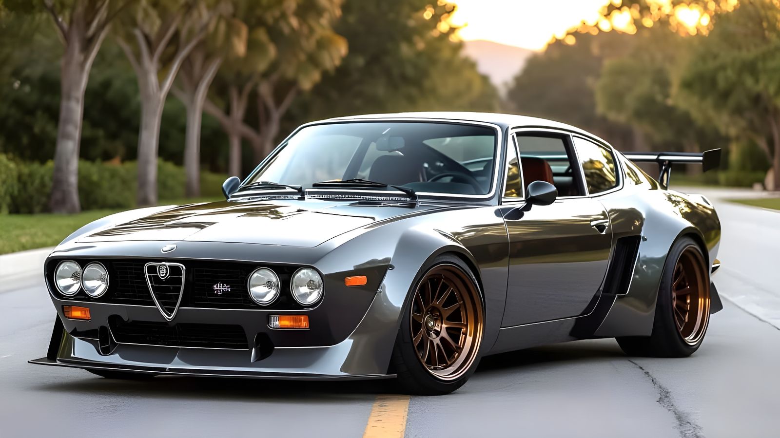 1974 Alfa Romeo GTV Widebody Kit on Nurburgring