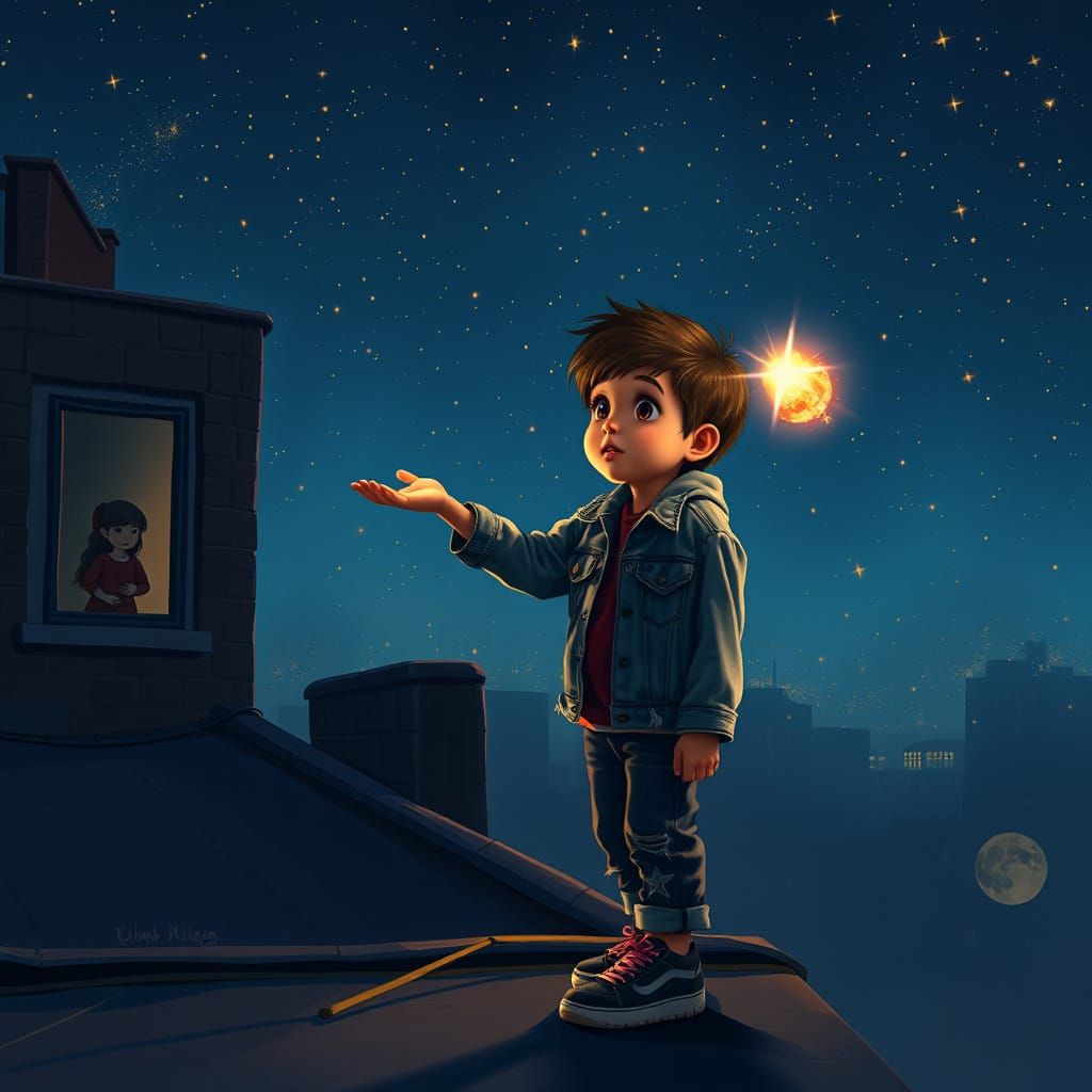 Little Boy Defies Gravity, Pulls Star into His Palm in Dream...