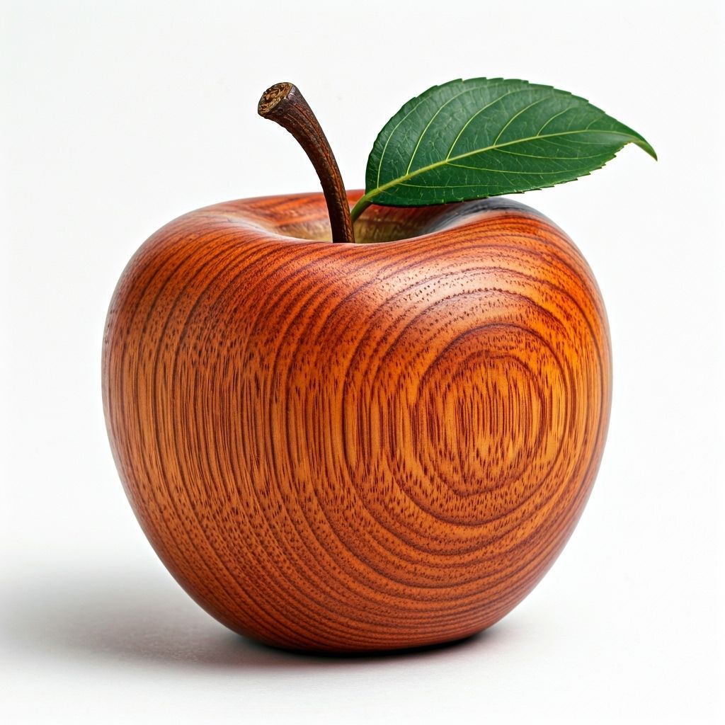 Wooden Apple Still Life