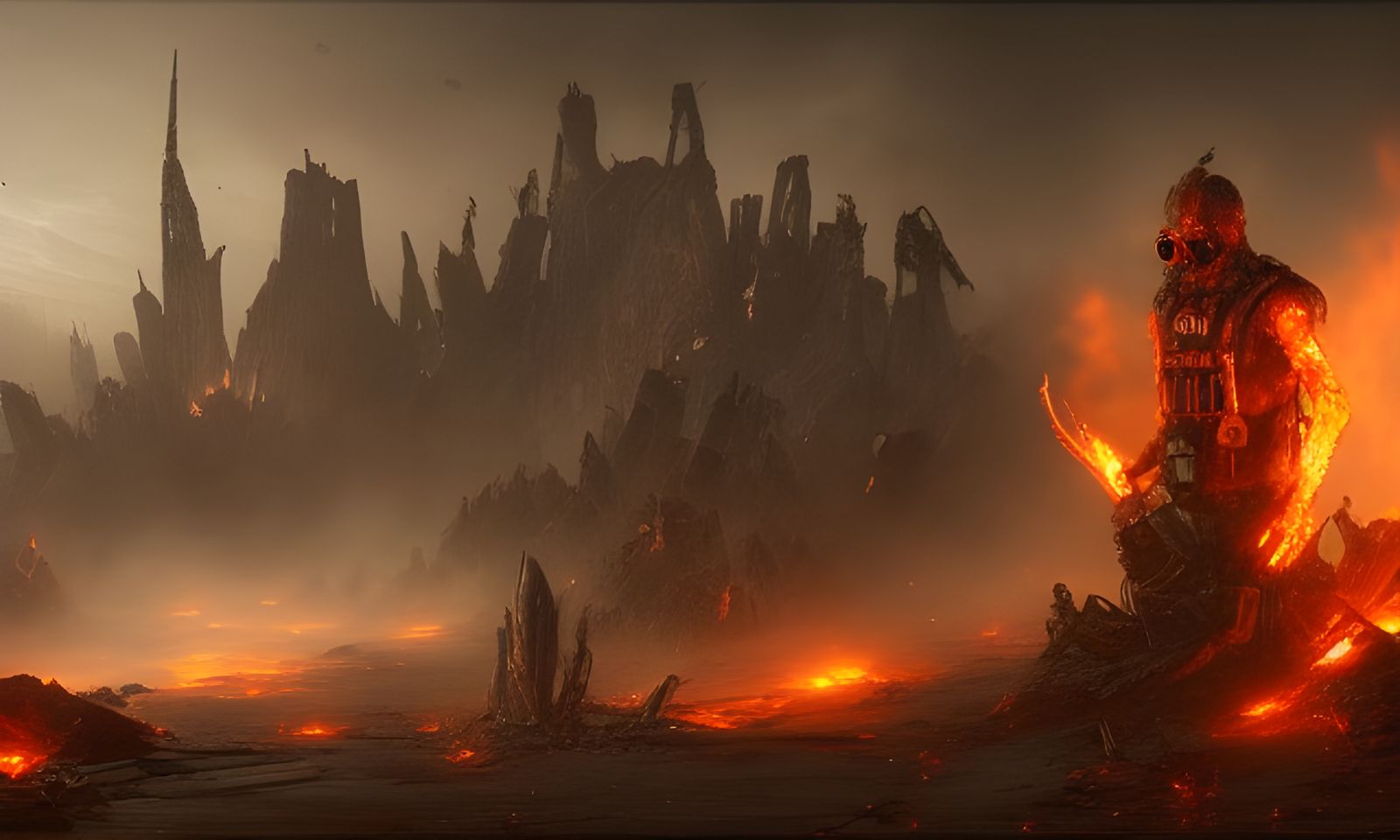 Sinister Post-Apocalyptic World Destroyed by Nukes