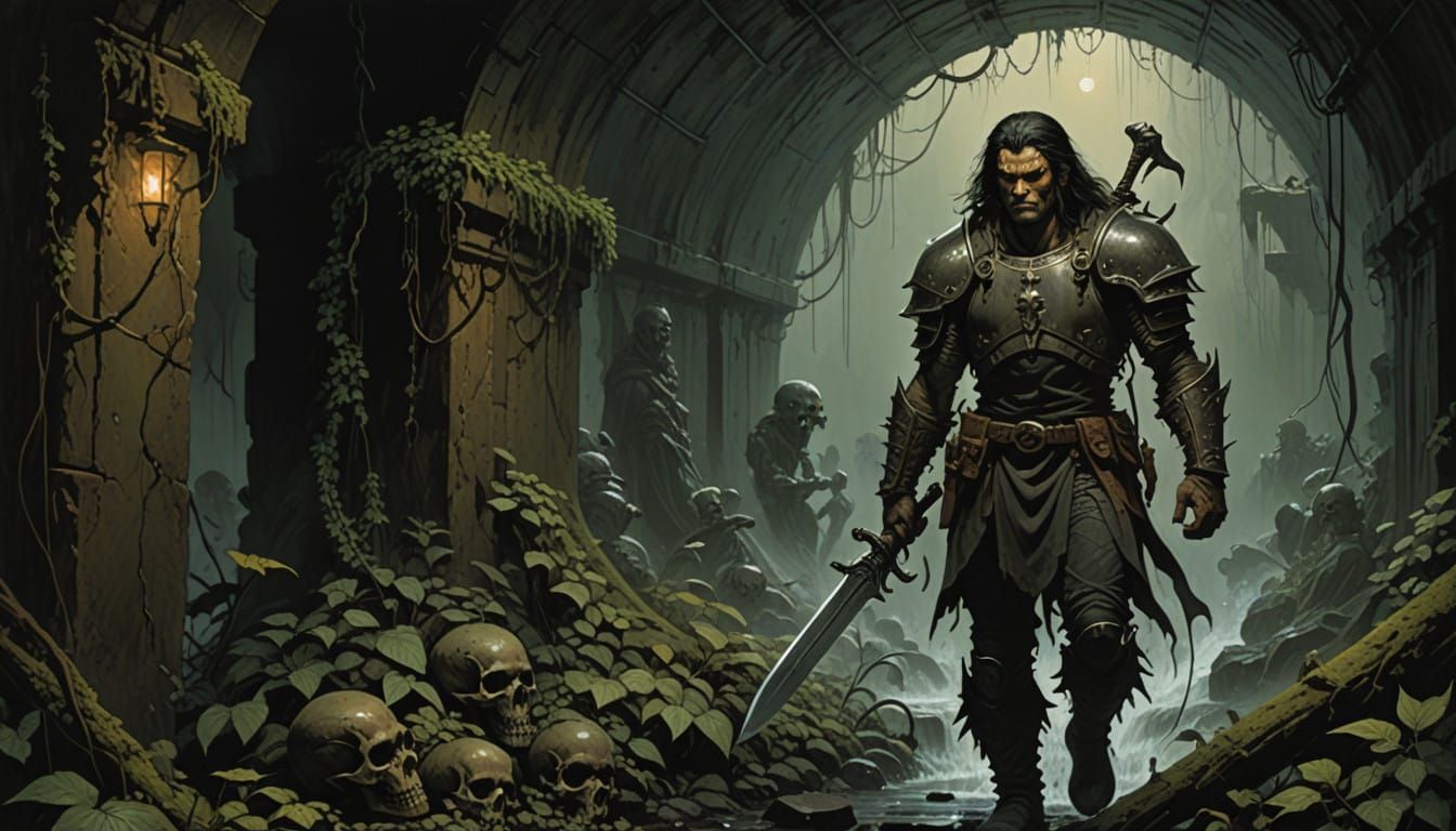 Warrior in a Dark, Morbid Underworld