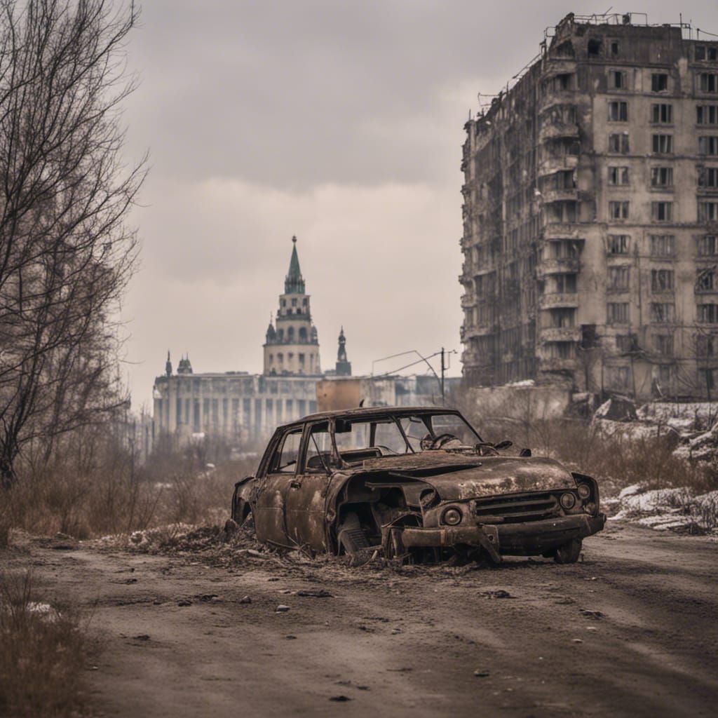 Post-Apocalyptic Moscow After Nuclear Blast