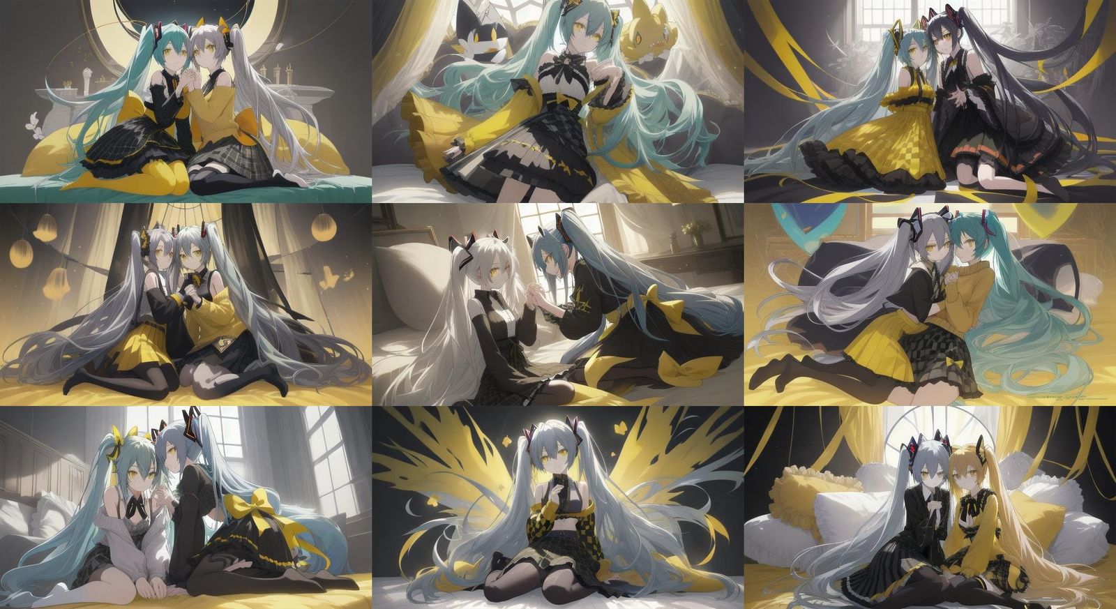 Anime Style: Two Girls in a Passionate Embrace