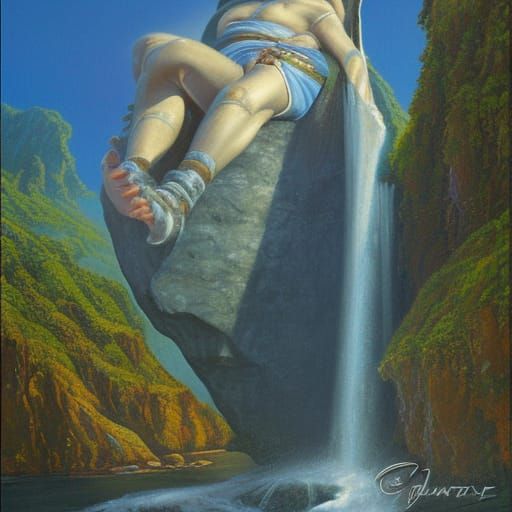 Lost City of Lemuria: Oil Painting by Gurney