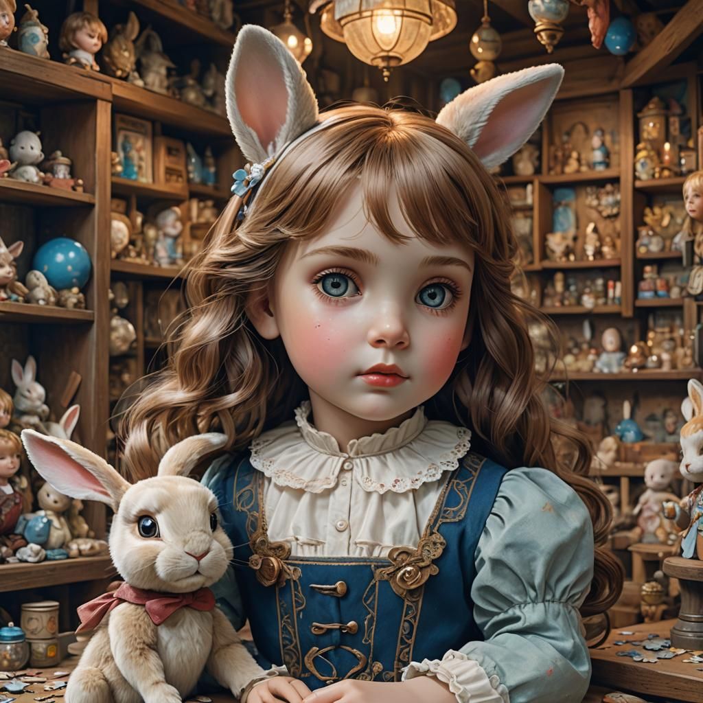 Porcelain Doll in Toy Shop Jigsaw Puzzle