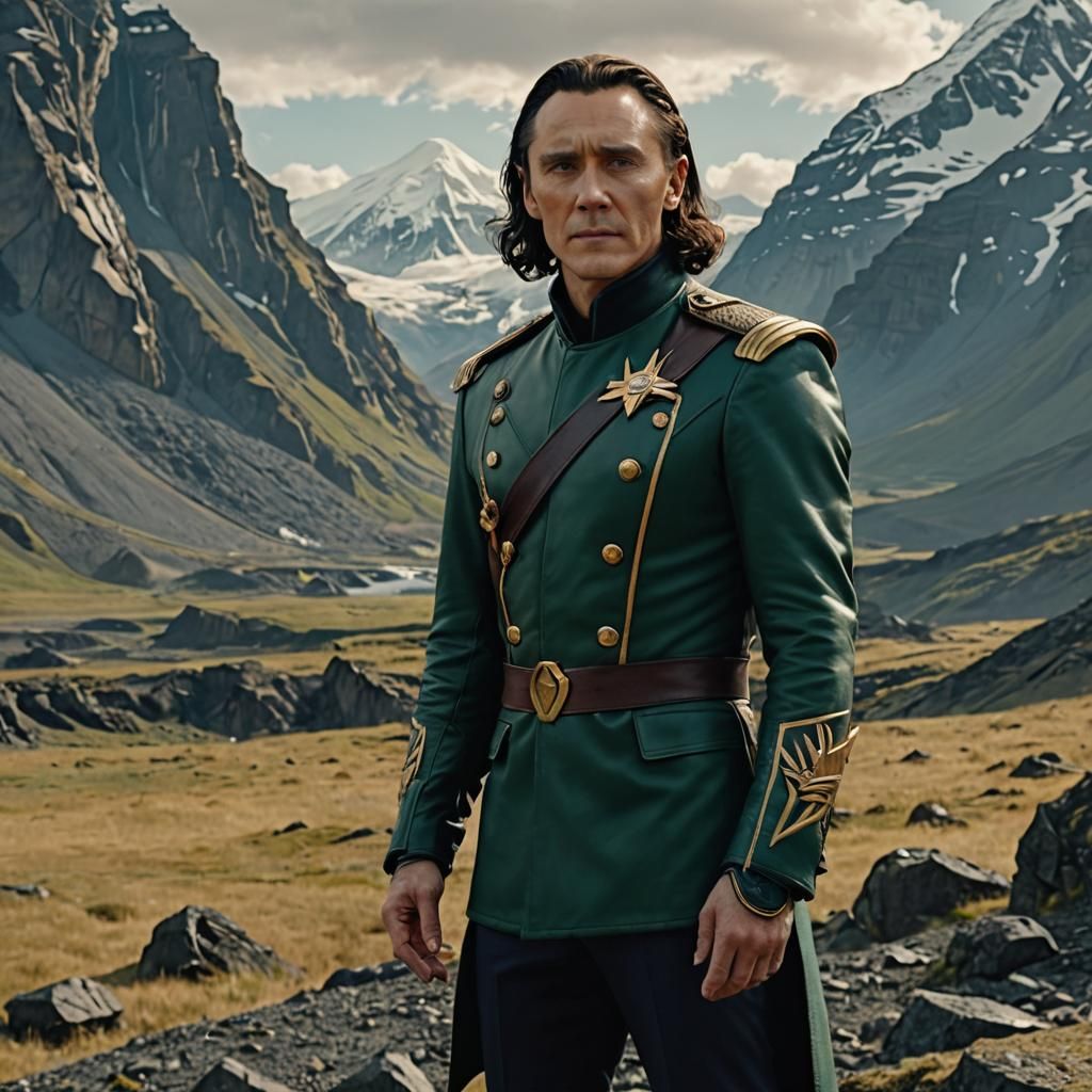 Man in Military Uniform, Loki Still, Maximalist Cosplay
