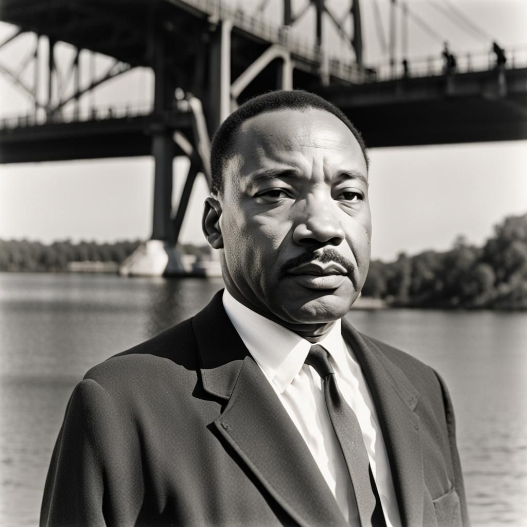 Martin Luther King Jr. at Pettis Bridge