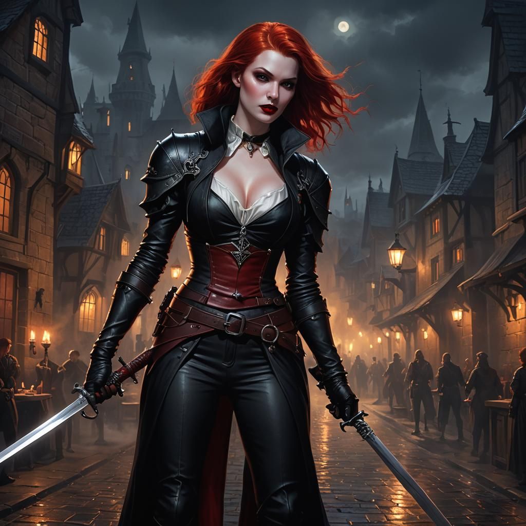 Vampire in Barovia: Dark Fantasy Art