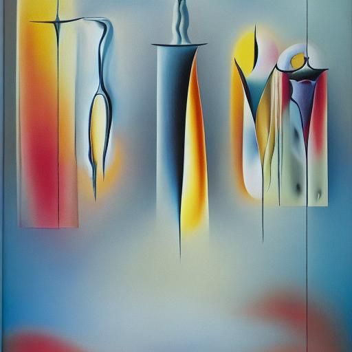 Surreal Melting Ice Cells in Dali Style