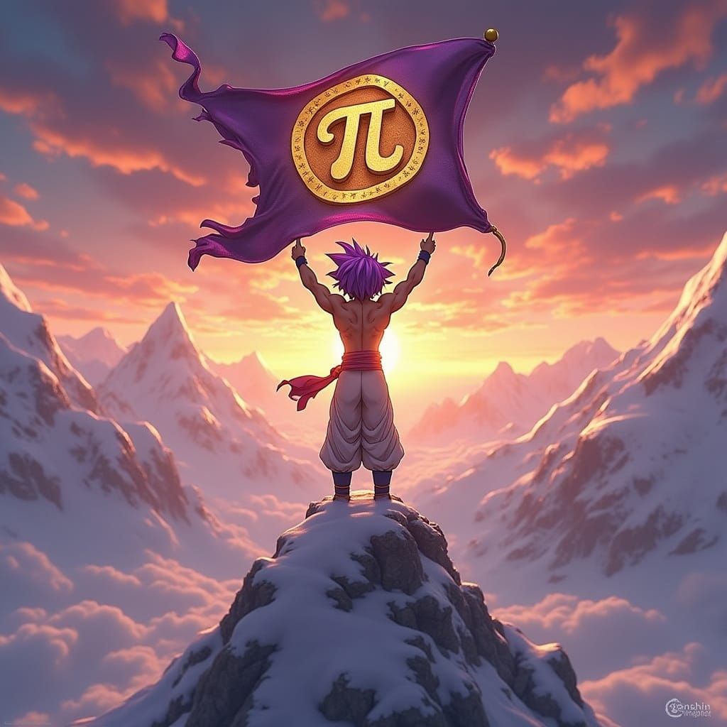 Majestic Dragon Ball Z Warrior Conquers Mount Everest in Vib...