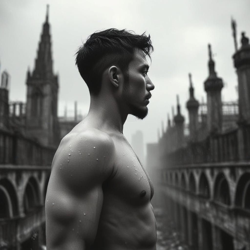 A Hauntingly Beautiful Dystopian Scene in Gothic Romanticism...