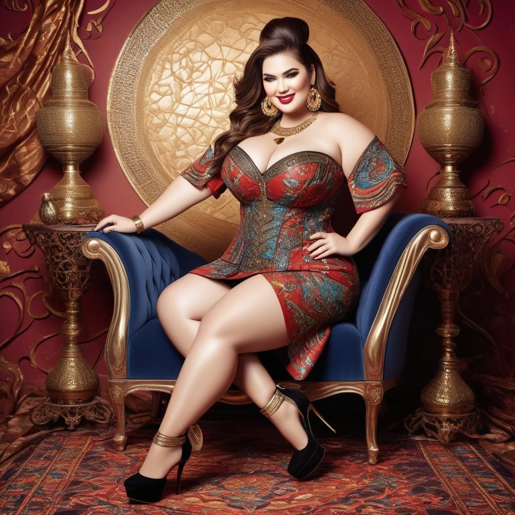 Beautiful Curvy Genie in Elaborate Detail