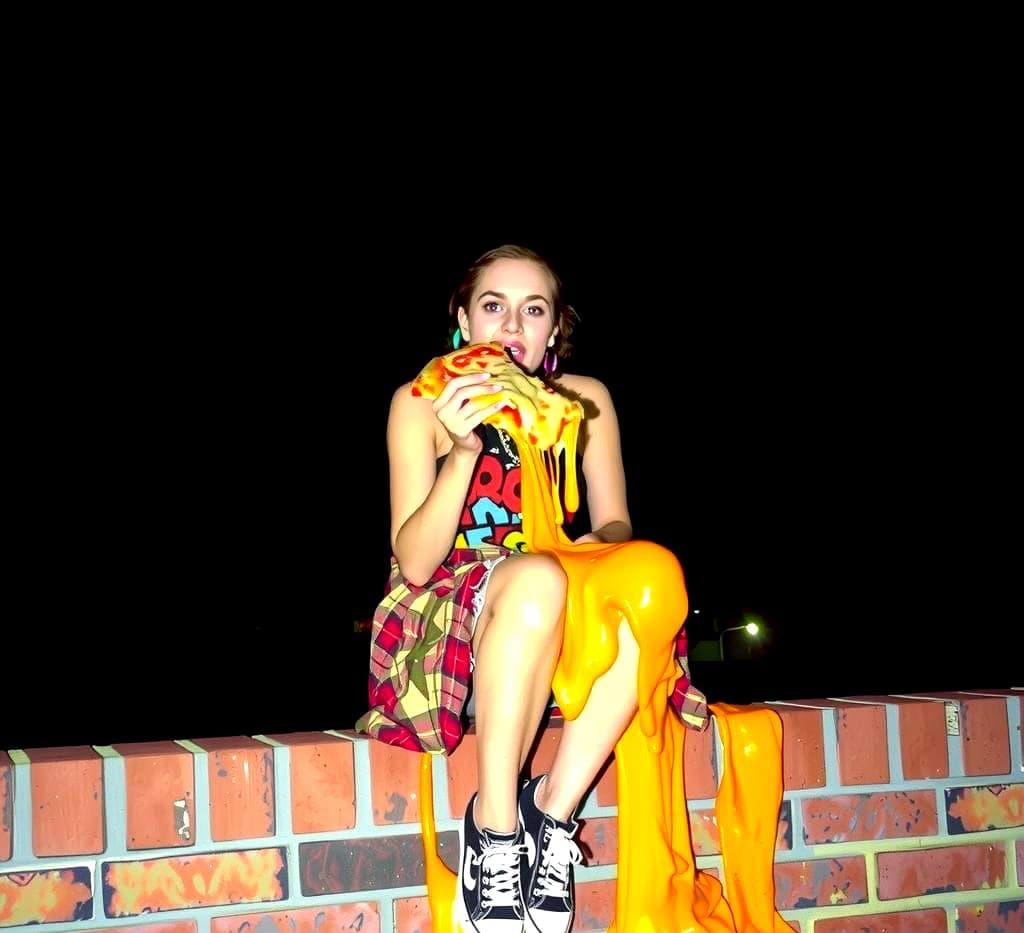 Vibrant Street Art Scene at Night