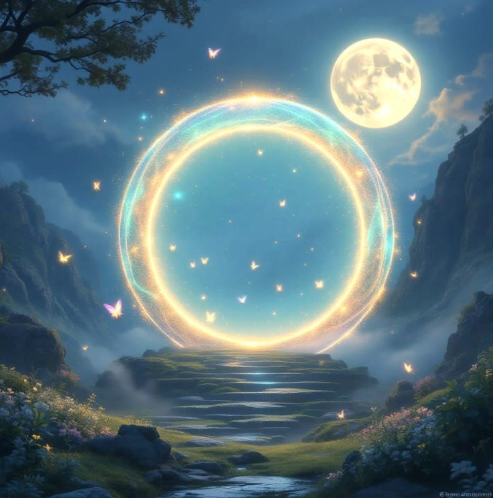 Moonlit Portal to Enchanted Realms