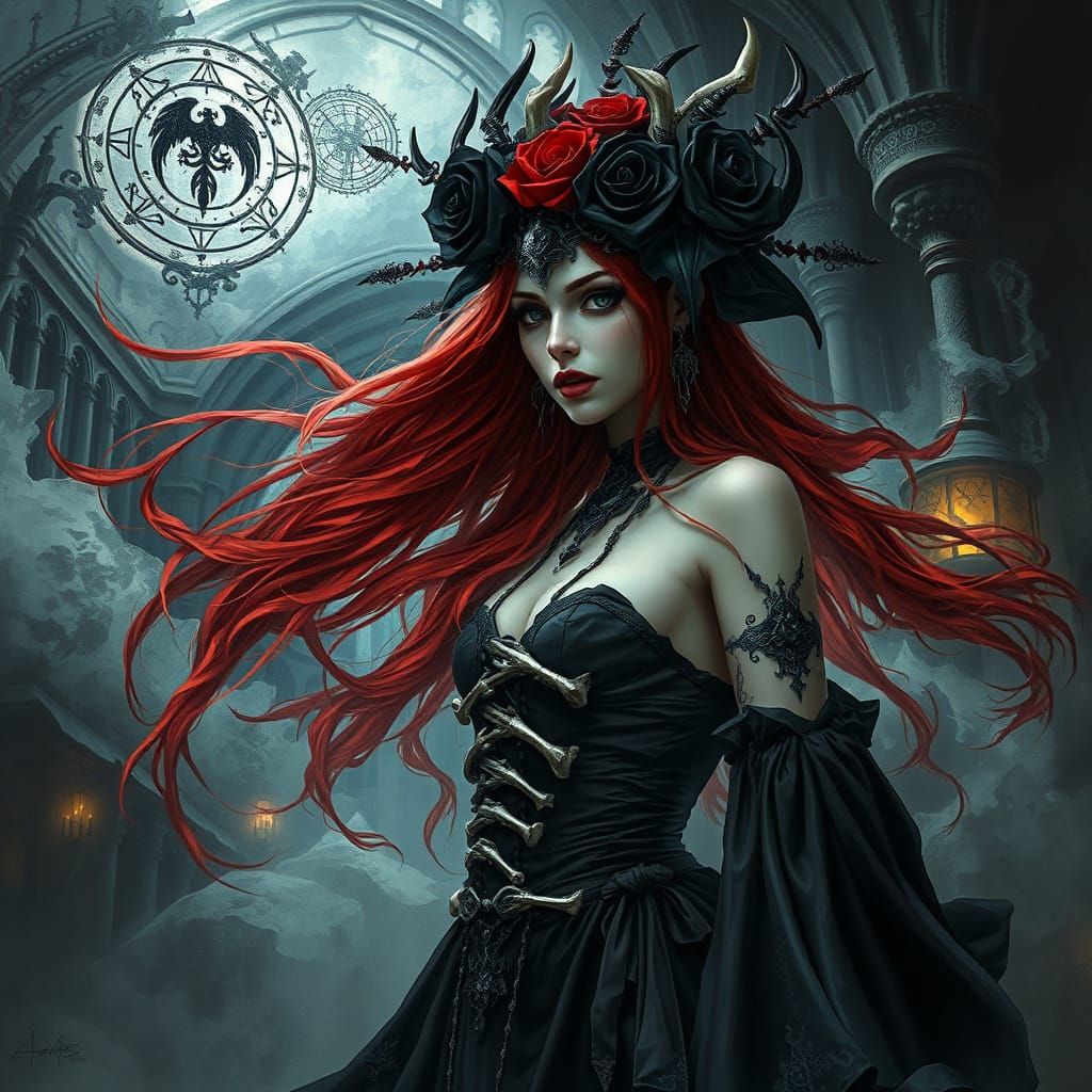Redhead  Sorceress
