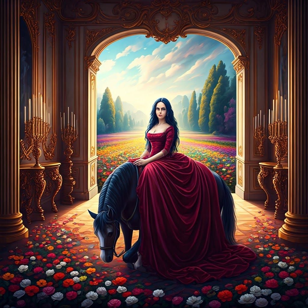 Princess in Palace, Surrealist Romanticism