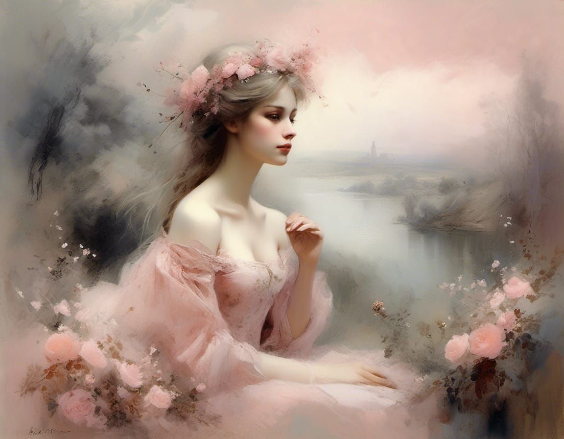 Princess in a pink dream