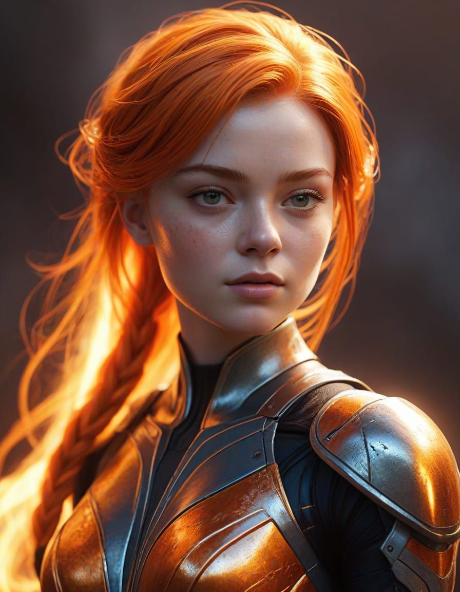 Sadie Sink as Starfire: Comic Book Superheroine