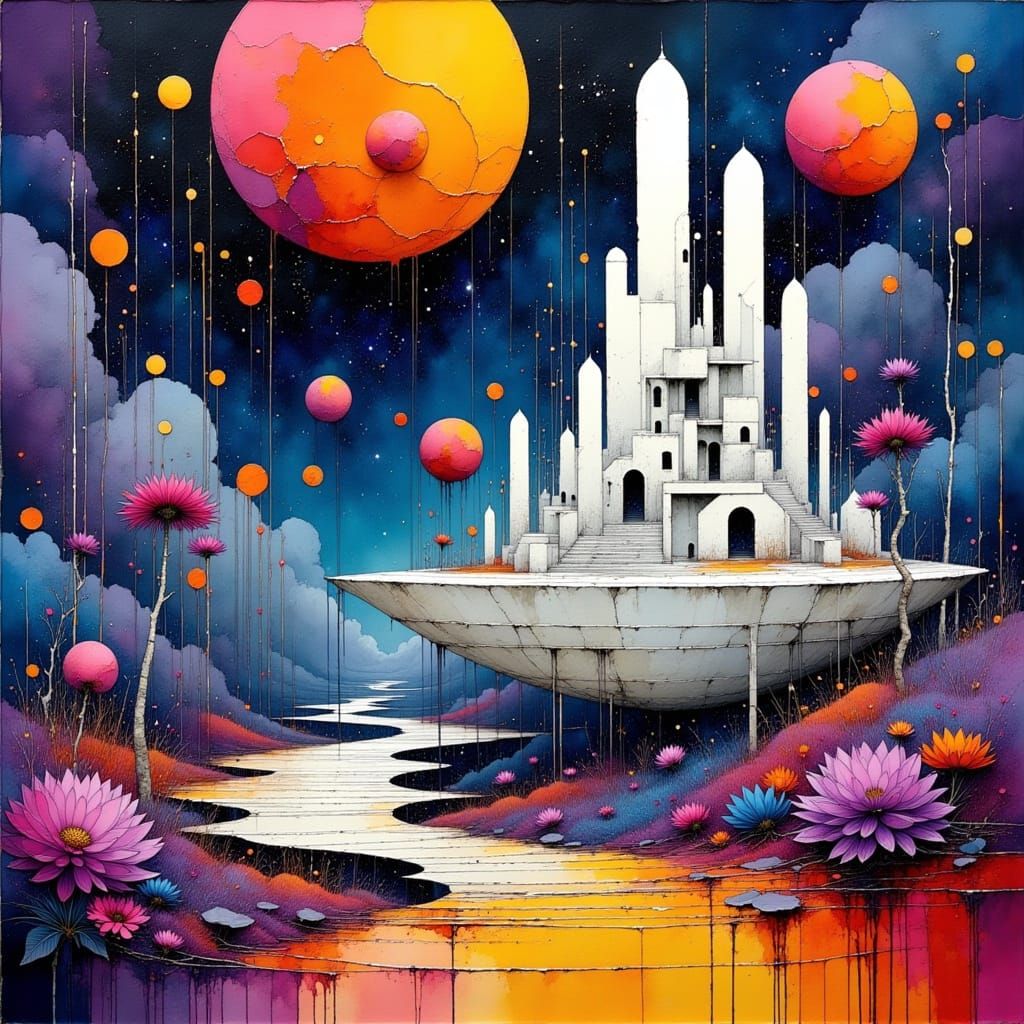 Ethereal Metropolis in the Cosmos