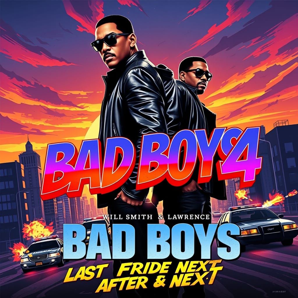 High-Energy Buddy Cop Comedy in Cyberpunk Style