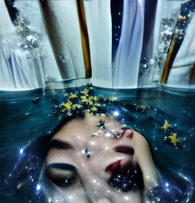 Drowning Among Stars Beneath Crystal Lattice