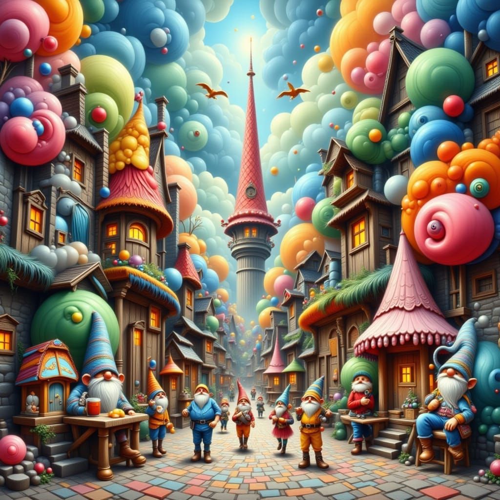 Enchanting Gnome Cityscape