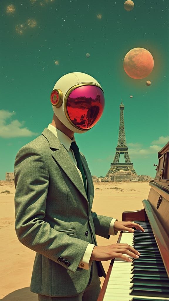 Human Musician in a Futuristic Utopia