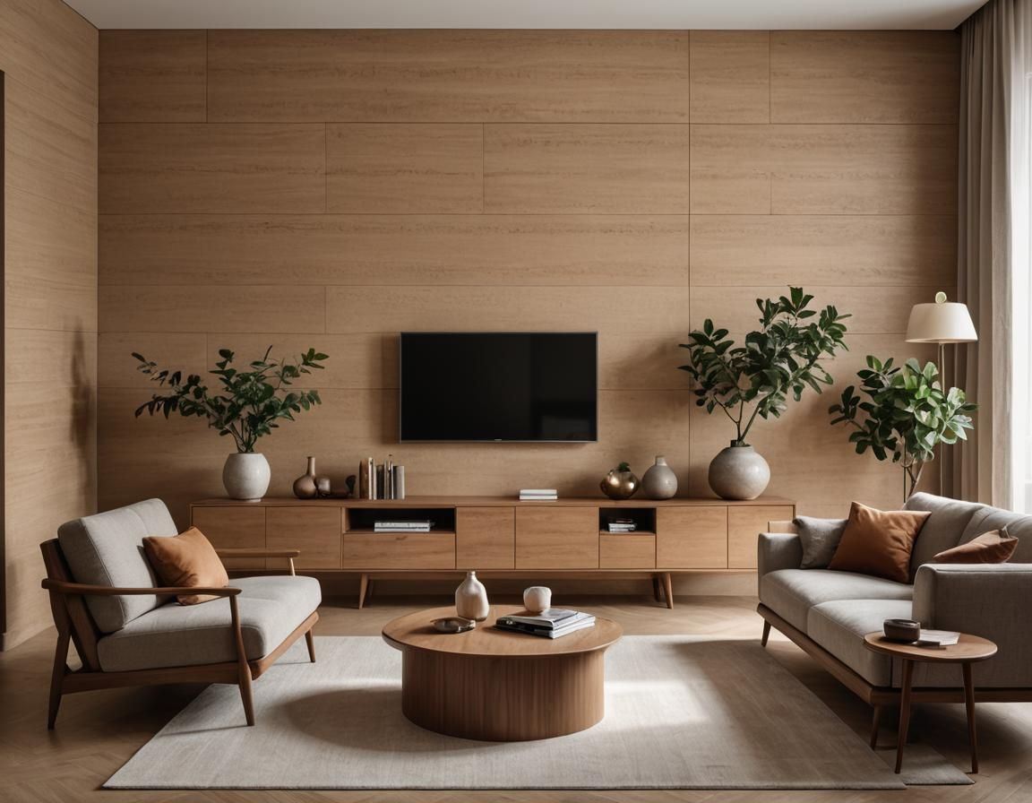 Elegant Minimalist Living Room Inspired by Vico Magistretti