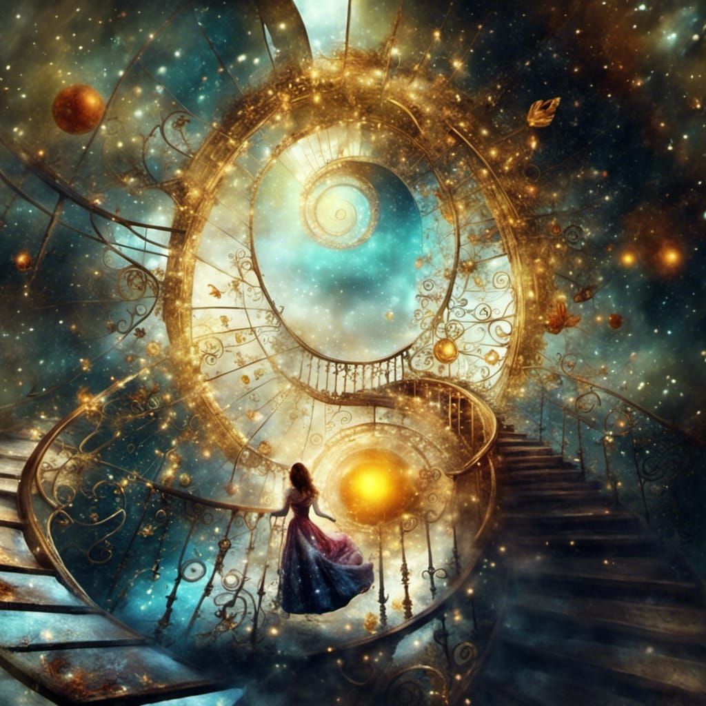 Surreal Staircase to Star Portals by Jansson