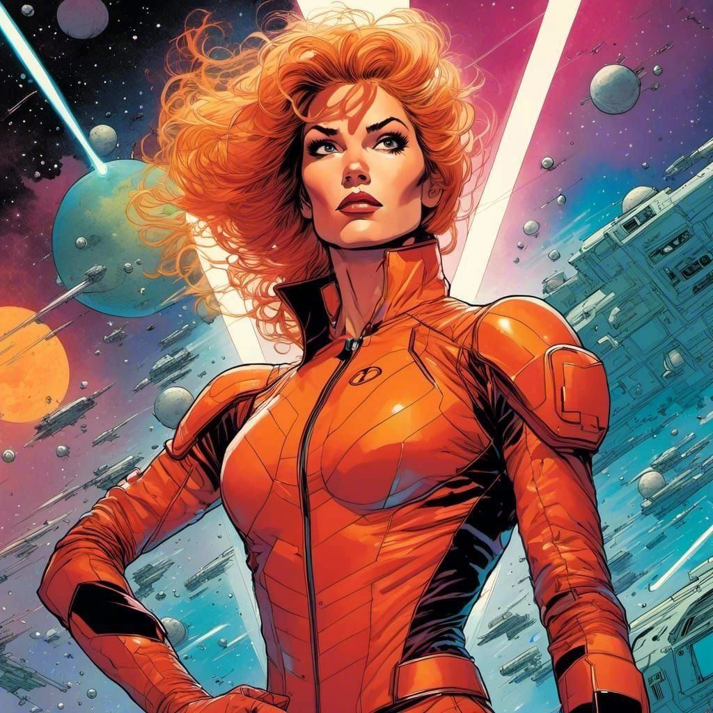 Woman's Neck in Comic Book Style