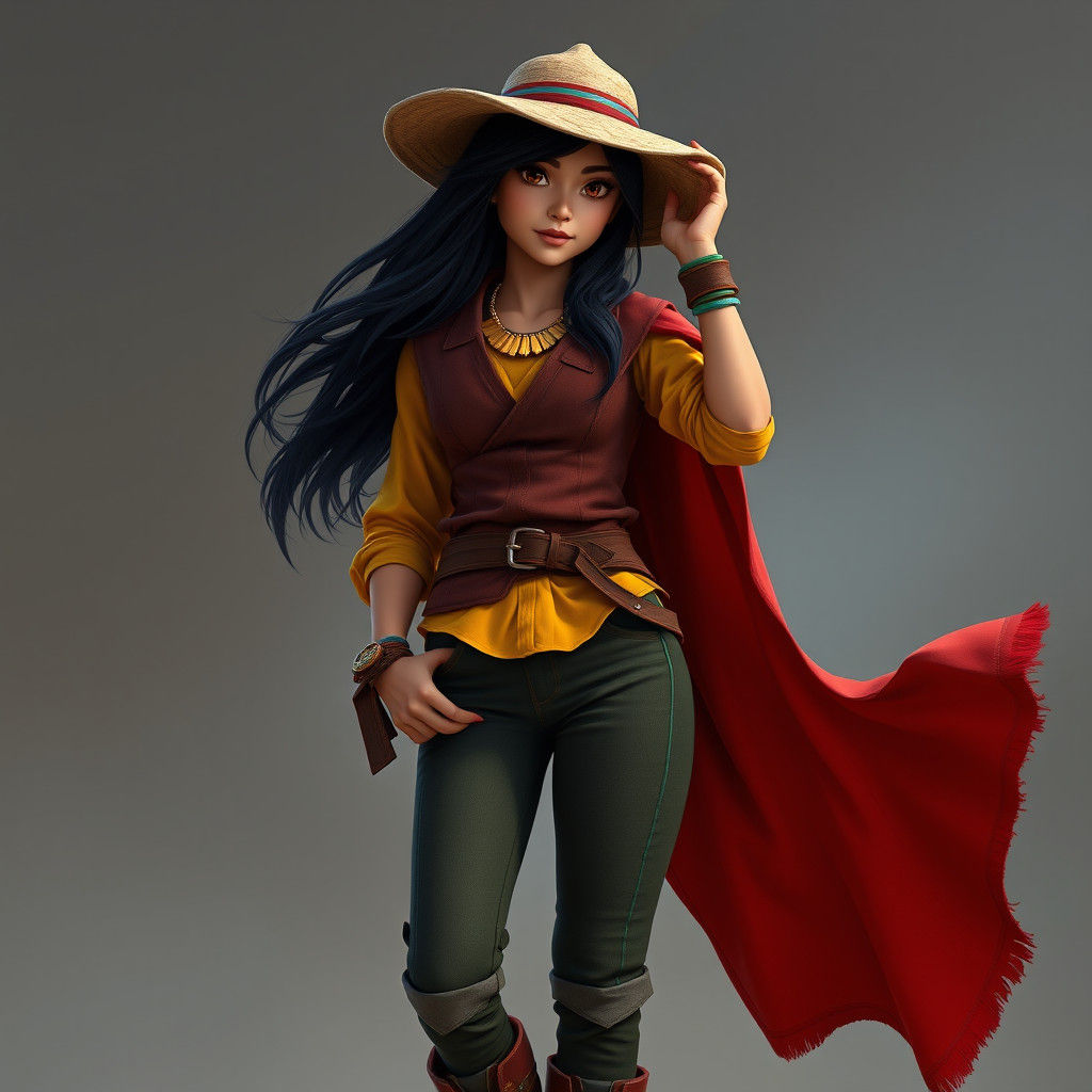 Fantasy Character Art in Detailed Matte Painting Style