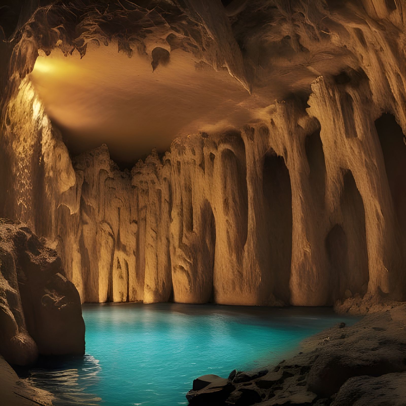 Mythical Greek Grottos: Epic Digital Matte Painting
