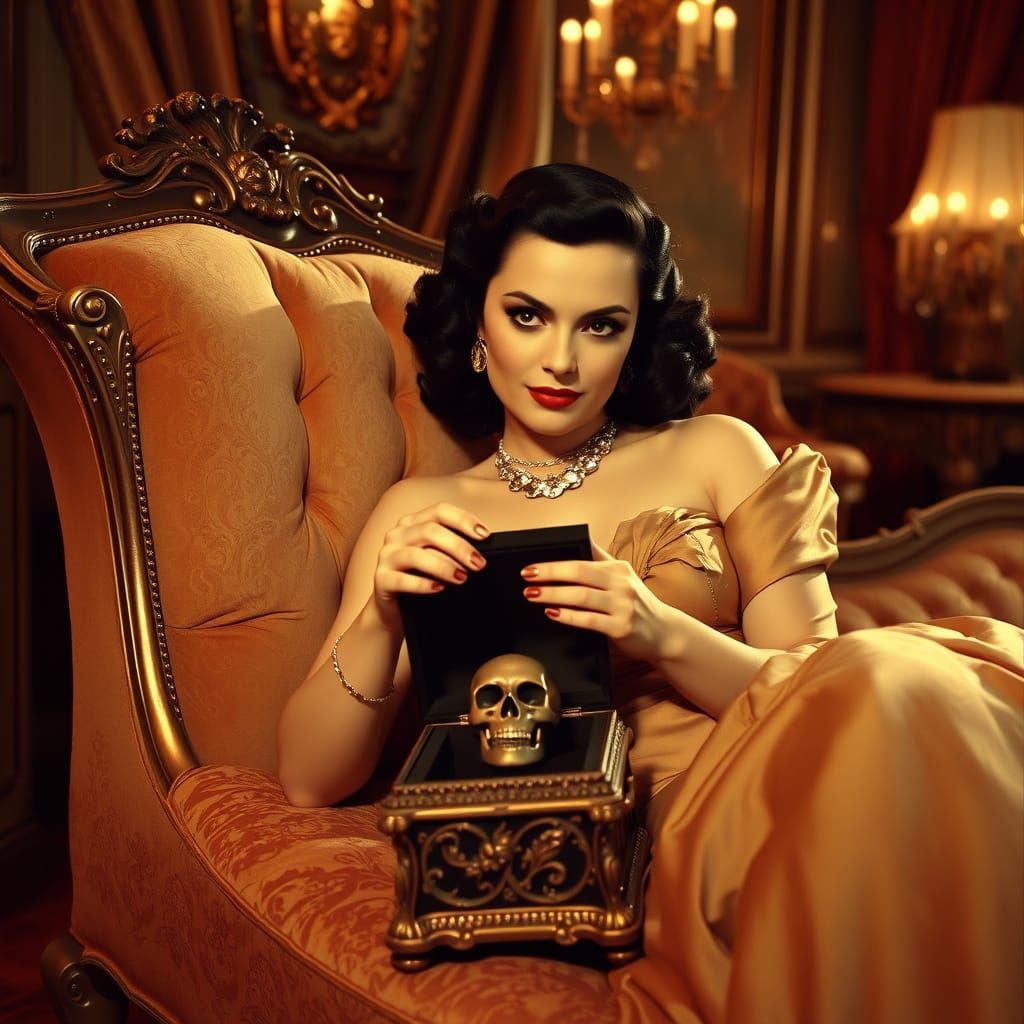 Vintage Hollywood Actress Hedy Lamarr with Mysterious Music ...