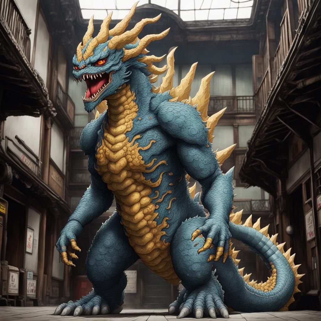 Stylized Kaiju Illustration