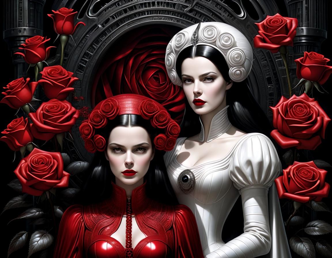 Grimm's Fairy Tales illustrated by H.R. Giger: Snow White and Rose Red