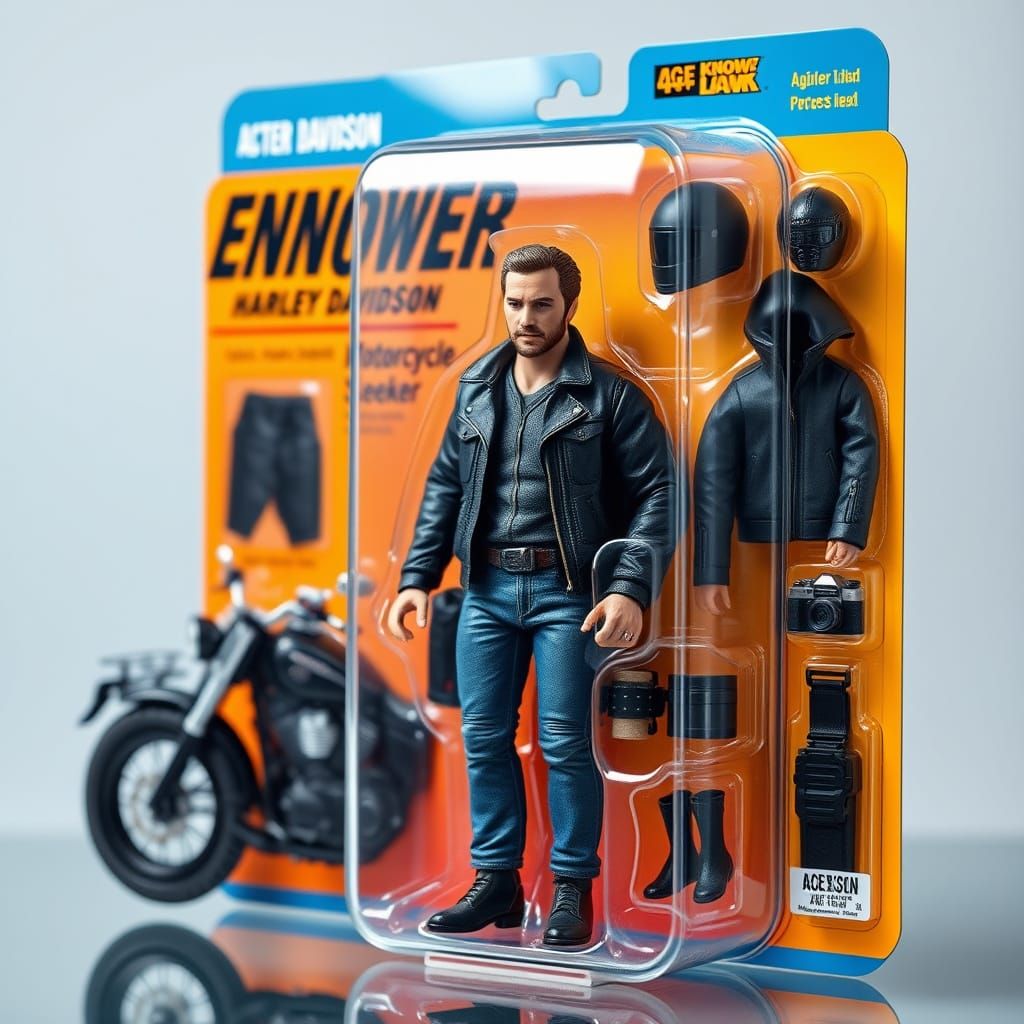 Vintage-Style Action Figure in Classic Packaging