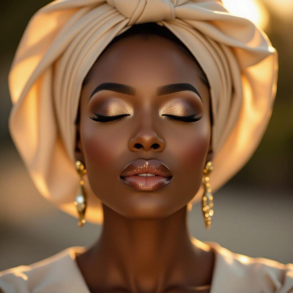 Glamorous Nigerian Billionaire Woman Finds Relief in Golden ...