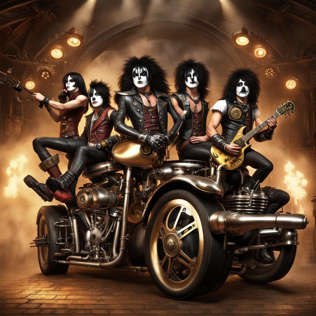 Kiss Band as Steampunk Engine