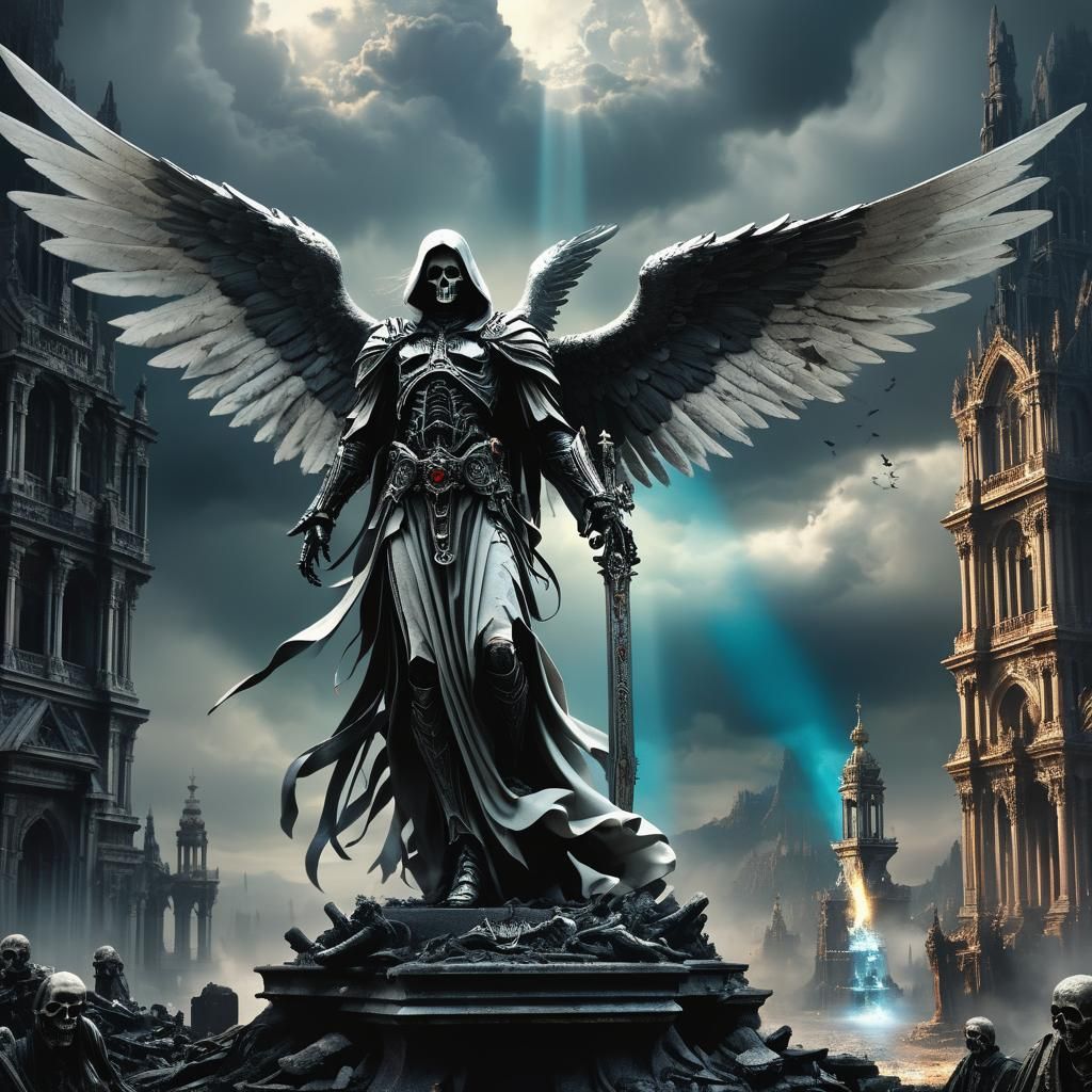 Epic Angel of Death Digital Matte Painting