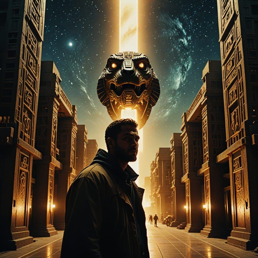 Architect Awakens in Neo-Egyptian Sci-Fi Empire