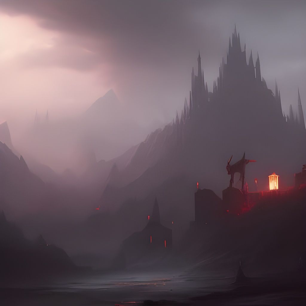 Hyperdetailed Dark Fantasy Landscape in Unreal Engine