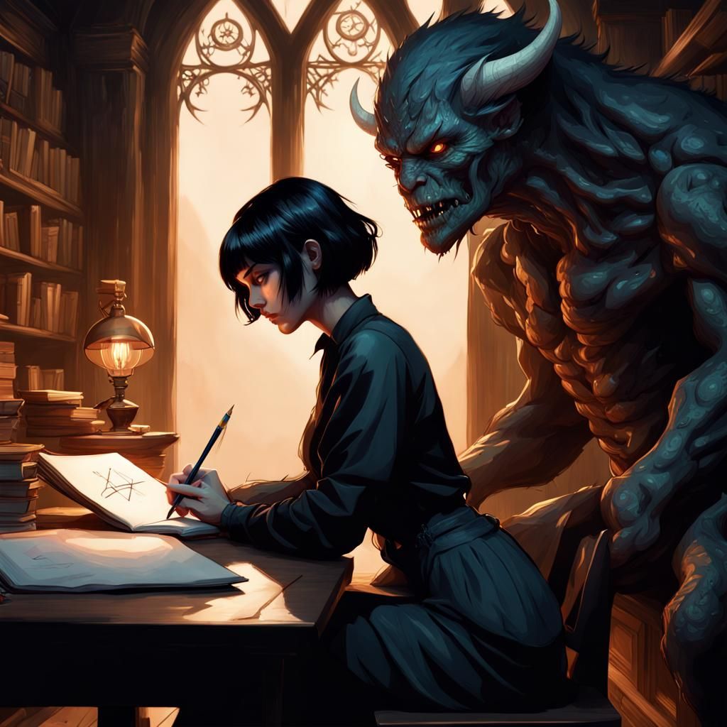 Dark Fantasy: Woman Inspired by Monster