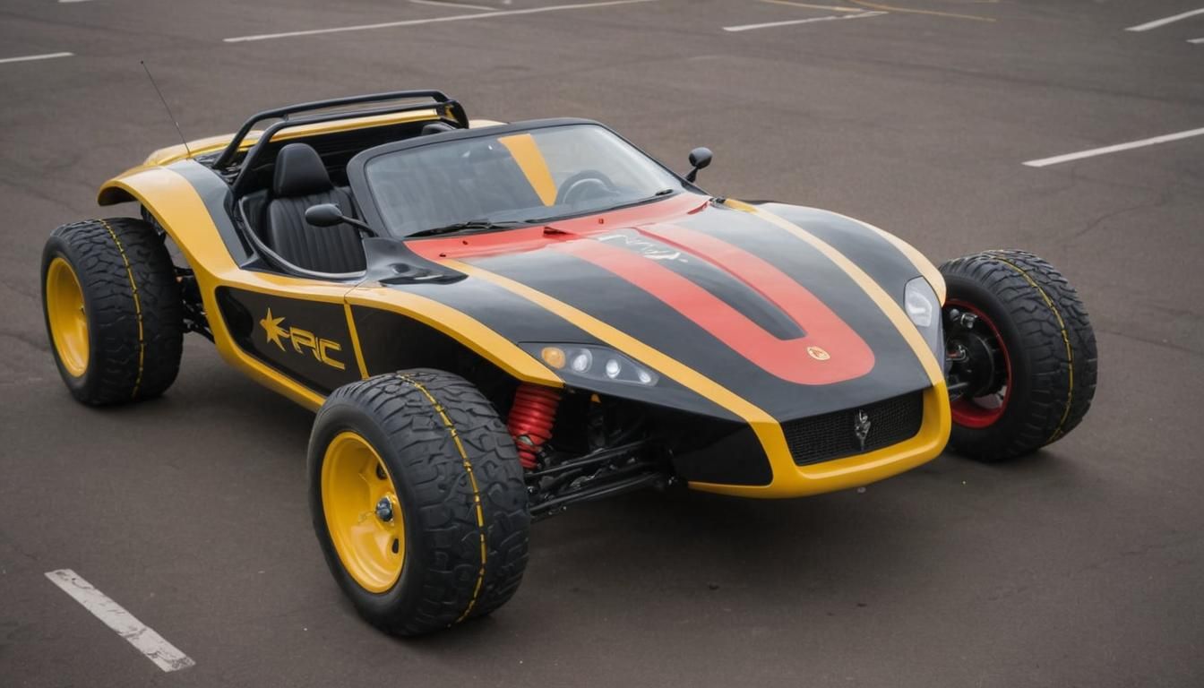 Retro-Futuristic Electro Chrysler Buggy in Tech Style