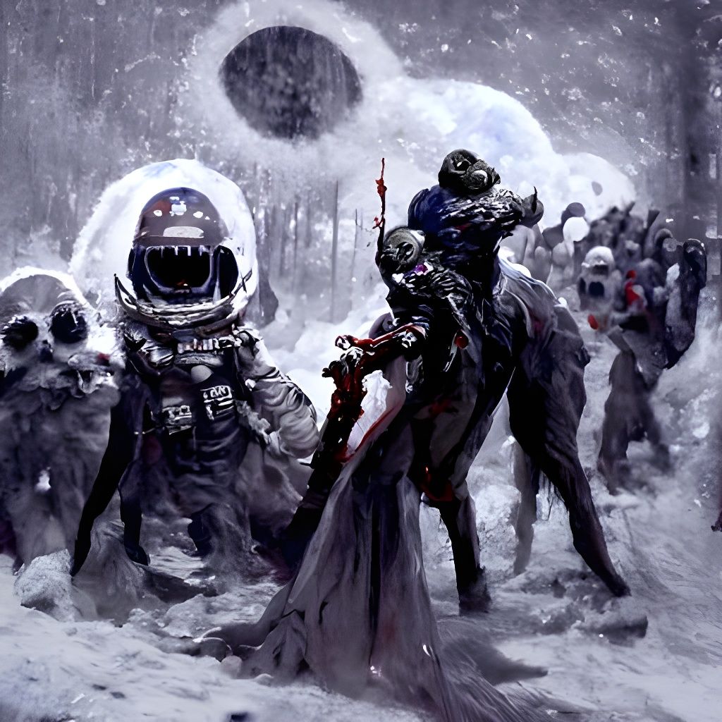 Epic Space War in Horror Style