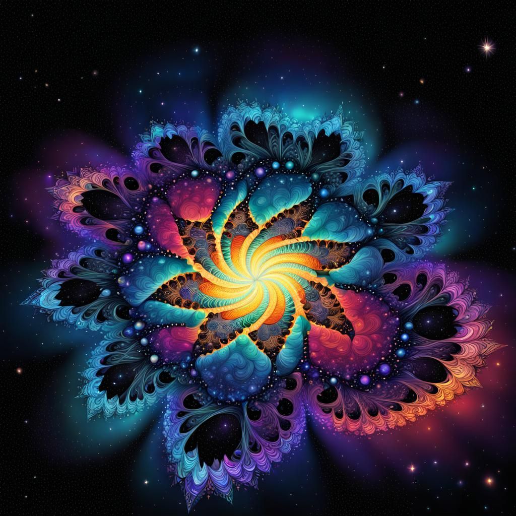 Star Creation Within Galaxy: Abstract Vector Fractal