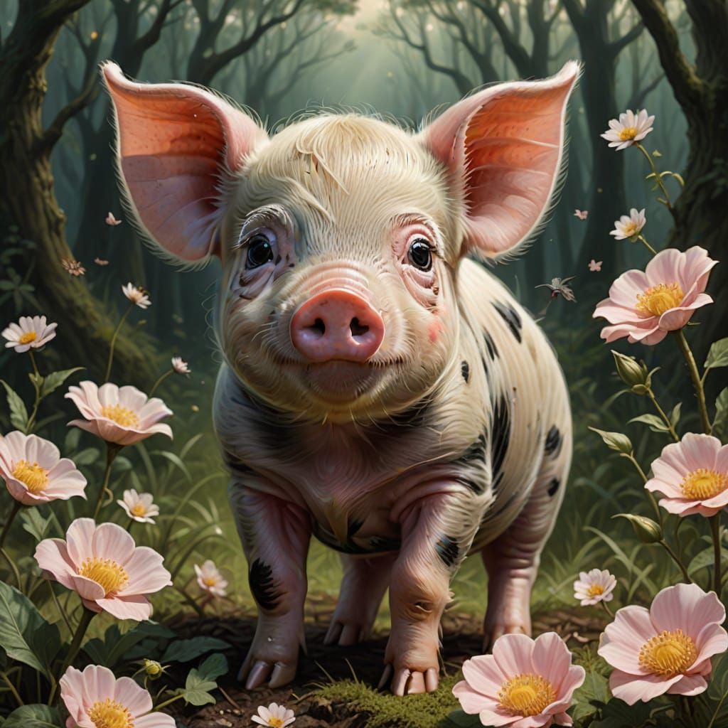 Whimsical Mythology Piglet